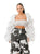 Dramatic Ruffle Sleeve Bolero Top