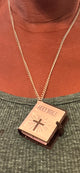 HOLY BIBLE NECKLACE BOOK