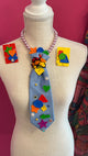 Autism Awareness Necktie& Earrings Ensemble